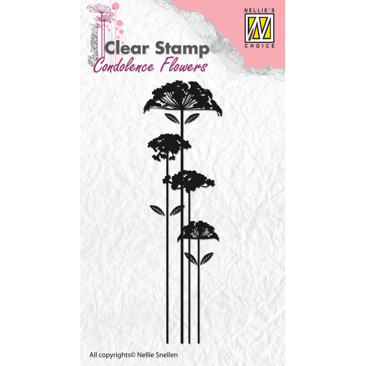 clear stamp flowers 2 - Nellie's Choice CSCF002