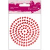 Self-adhesive rhinestones - 5 mm - red - docrafts