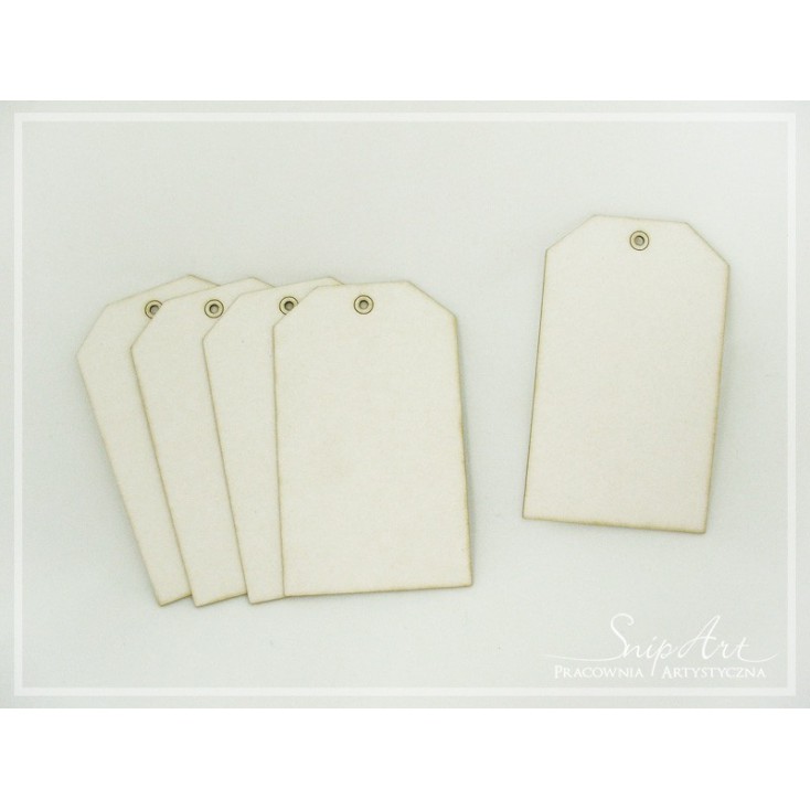 large tag bases 5 pcs. - laser cut, chipboard - snipart