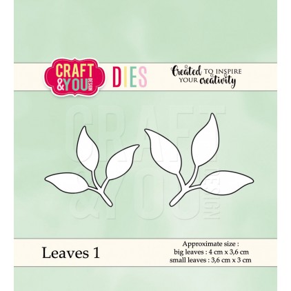 wykrojniki do papieru listki 1- Craft&you design Leaves 1 CW038