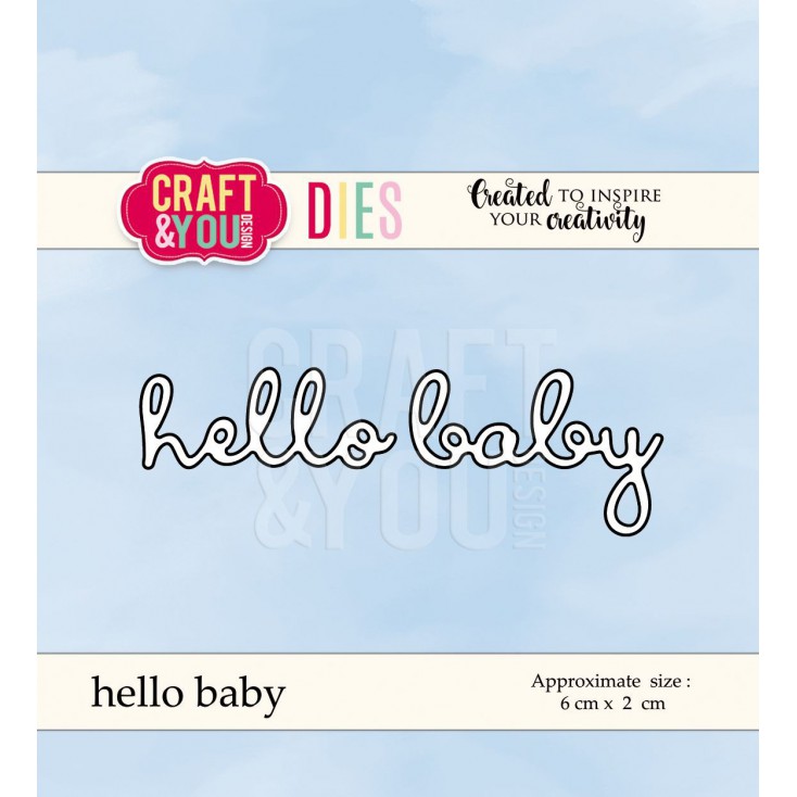 cutting die hello baby - Craft&you design CW053