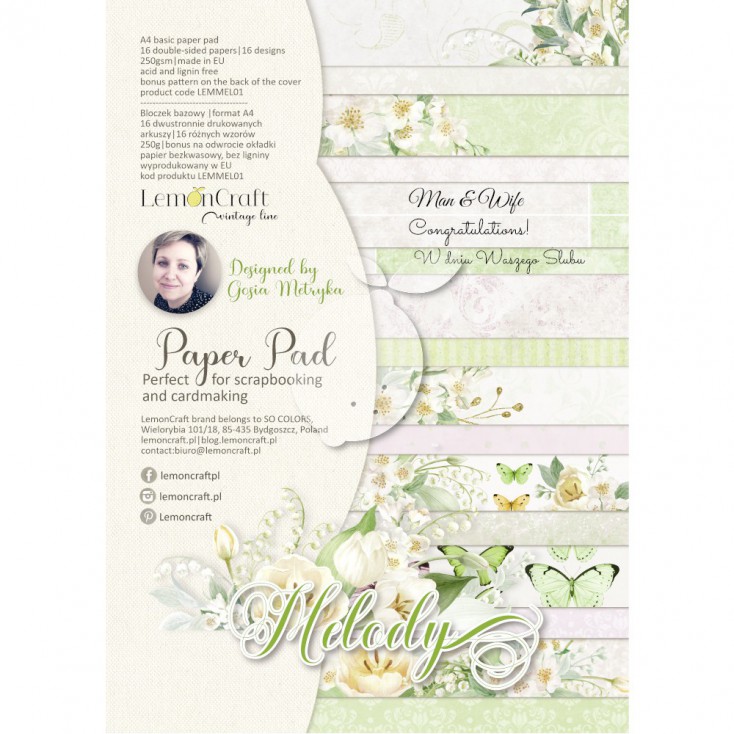 Lemoncraft Love Of My Life Wedding Scrapbook Paper Pad 6x6