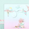 Girl's Little World 01 - Double-sided scrapbooking paper - Lemoncraft