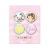 Girl's Little World LEMGLW10 - Zestaw samoprzylepnych ozdób / buttonów - Lemoncraft