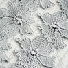 Guipure lace flowers - widh 6,3 cm - grey - 1 meter