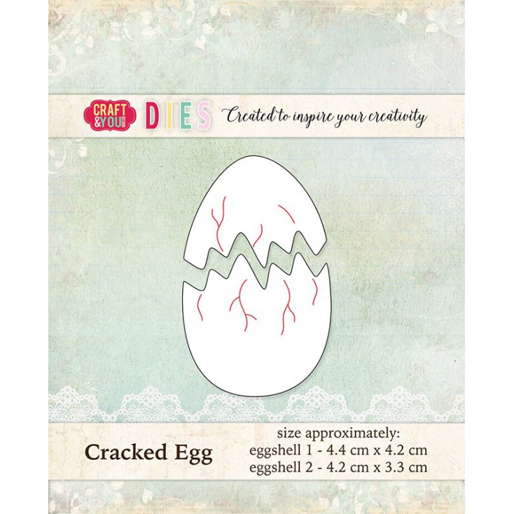 pęknięte jajko - Craft&you design cracked egg CW017