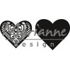 ażurowe serce wykrojnik Marianne Design Creatables - CR1428