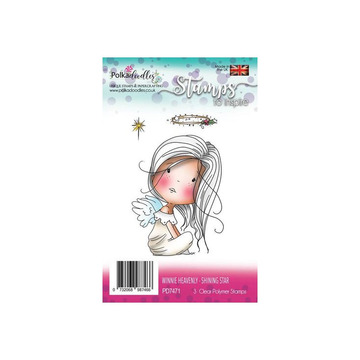 Scrapbooking silicone stamps - Winnie Heavenly Shinning star - Polka Doodles