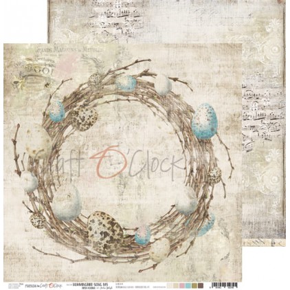 Scrapbooking paper 30x30 cm - Hummingbird Song 05 - Craft O Clock