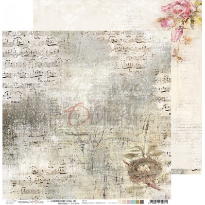 Scrapbooking paper 30x30 cm - Hummingbird Song 03 - Craft O Clock