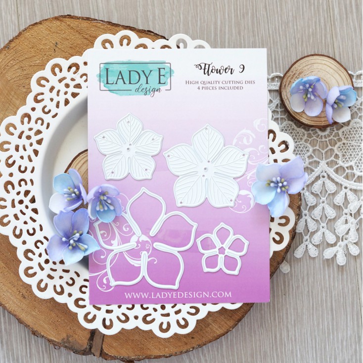 Scrapbooking - Wykrojniki do papieru - Kwiaty - Lady E Design - Flower 9