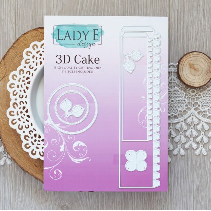 Scrapbooking - Wykrojniki do papieru - Tort 3D - Lady E Design - 3D Cake