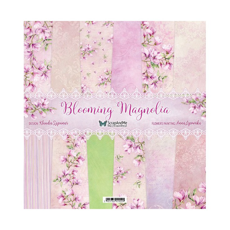 Blooming Magnolia - Papiery do scrapbookingu 30x30cm - Zestaw - ScrapAndMe