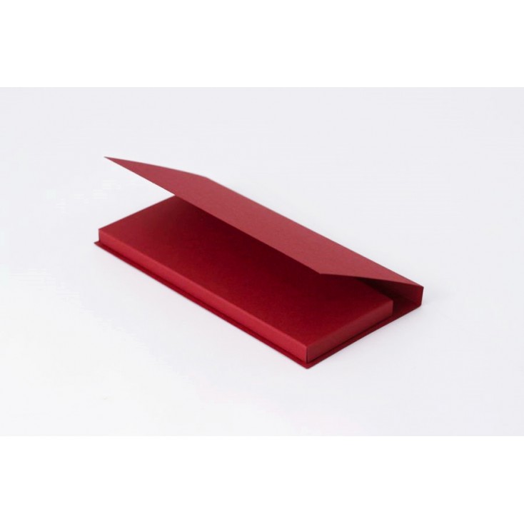 Card base - chocolate holder - red - Rzeczy z Papieru