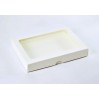 Cream box with a window - for a card - low C6 - Rzeczy z Papieru