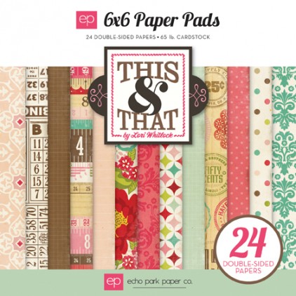 This and that - 6x6 scrapbooking paper pad - Echo Park