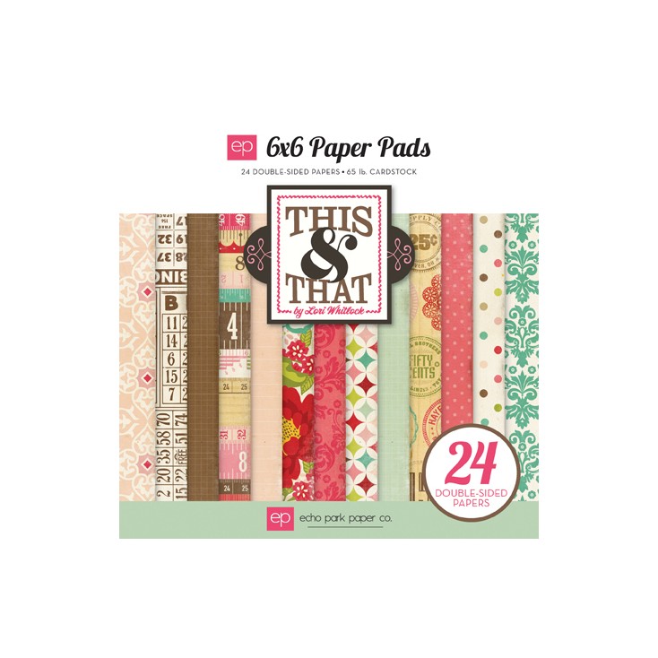 This and that - 6x6 scrapbooking paper pad - Echo Park