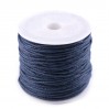 cotton waxed cord - dark blue color - Ø 0,8 mm - one spool