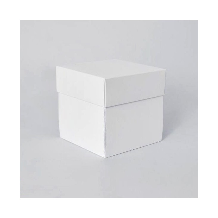 Białe pudełko exploding box - baza - 10cm - Rzeczy z Papieru