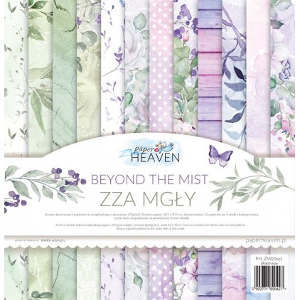 Set of 12 scrapbooking papers - Paper Heaven - Beyond the mist