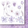 Beyond the mist Flowers - Scrapbooking paper pad 15x15cm - Paper Heaven