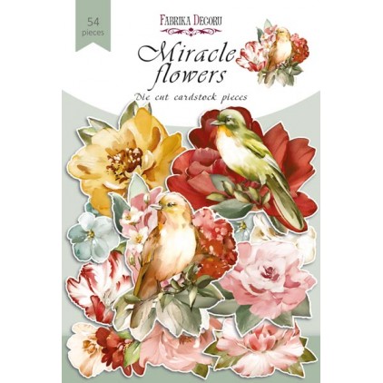 Paper die cutss - Miracle flowers - Fabrika Decoru - 54 pieces