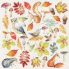 Scrapbooking paper - Fussy cuts elements - Colors of autumn - Fabrika Decoru