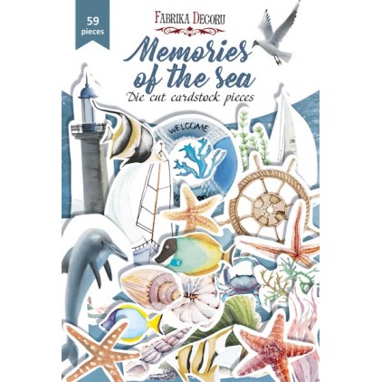 Paper die cutss - Memories of the sea - Fabrika Decoru -59 pieces