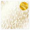Kalka, pergamin - Golden Fern - papier pergaminowy ze złotym nadrukiem - mleczno-biały - Fabrika Decoru