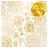 Tracing paper, vellum - Golden Napkins - tracing paper with gold print - milky white - Fabrika Decoru