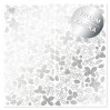 Kalka, pergamin - Silver Winterberries - papier pergaminowy ze srebrnym nadrukiem - mleczno-biały - Fabrika Decoru