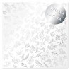 Kalka, pergamin - Silver Branches - papier pergaminowy ze srebrnym nadrukiem - mleczno-biały - Fabrika Decoru