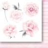 The rose and the ring Flowers - Scrapbooking paper pad 15x15cm - Paper Heaven