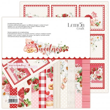 Scrapbooking papers 30,5x30,5cm - Lemoncraft - Sweetness - Main collection kit