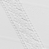 Koronka gipiurowa na metry - szerokość 4.3 cm - biała - 1 metr