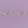 Crafty Moly - Tekturka - napis - One love One life