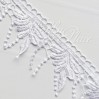 Guipure lace - 7.0 cm wide - white - 1 meter