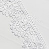 Guipure lace - 7.5 cm wide - white - 1 meter