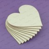 Crafty Moly - Cardboard element - Heart, 10 pc