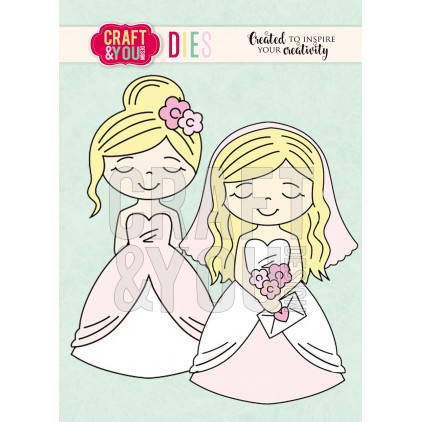 Bride die - Scrapbooking dies - Craft and You Design - CW079