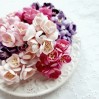 Paper flowers - color mix set 04 - cherry blossom - 50 pieces