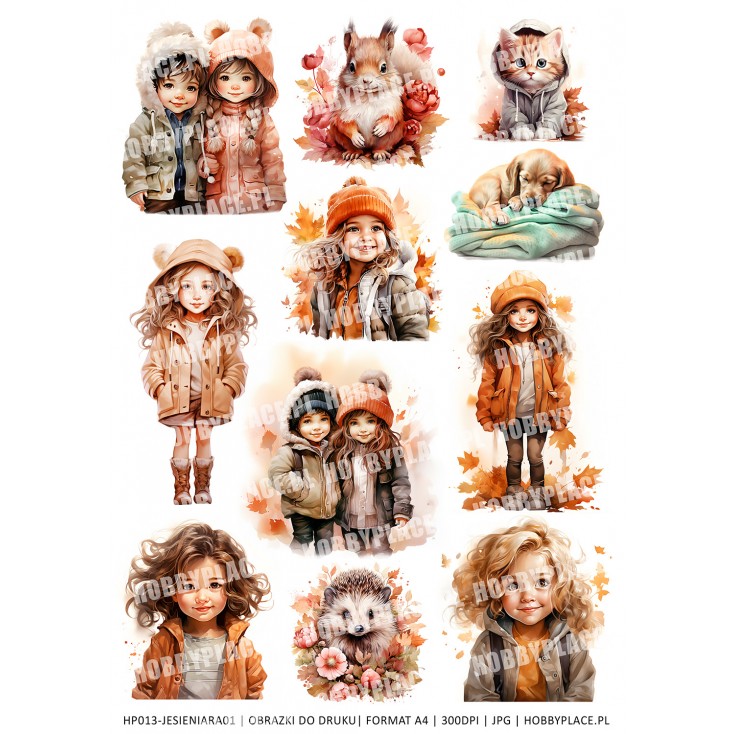 Printables - Autumn 01 - Digital file for self-printing - A4 size