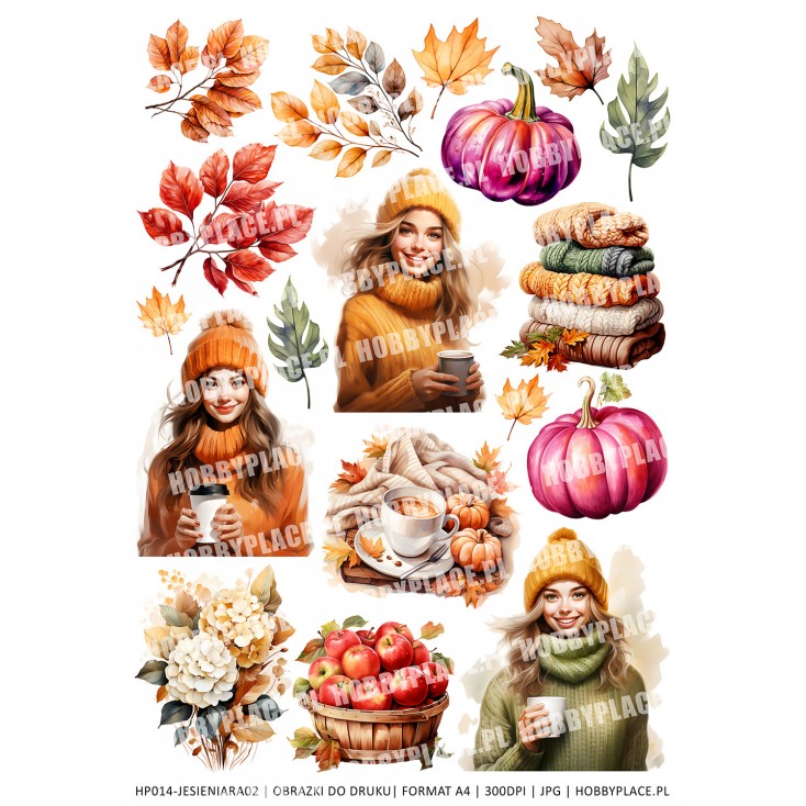 Printables - Autumn 02 - Digital file for self-printing - A4 size