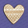 Crafty Moly - Cardboard element - Gingerbread heart