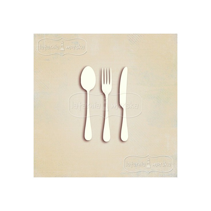 Latarnia Morska - small chipboard cutlery 6 pieces