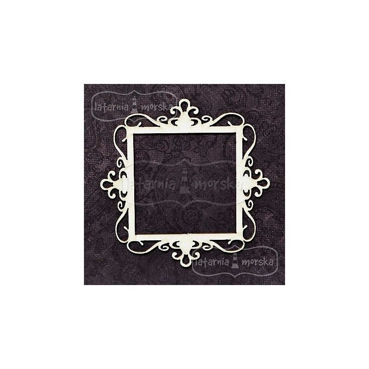 Latarnia Morska - Chipboard - Square ornamental frame