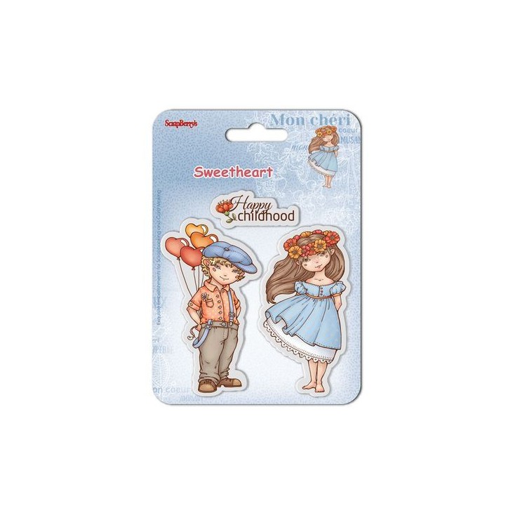 Scrapberry's - Set of clear rubber stamps - Sweetheart No. 2