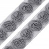 Roses on tulle - gray