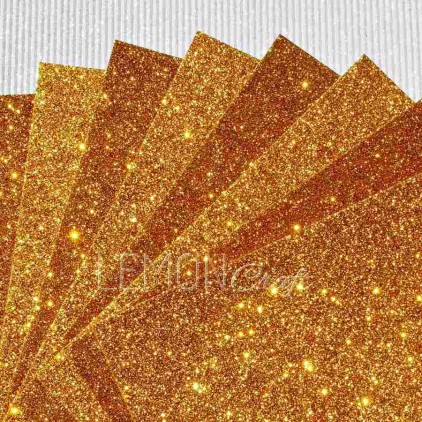 Glitter paper - yellow