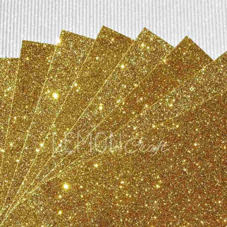 Glitter paper - gold